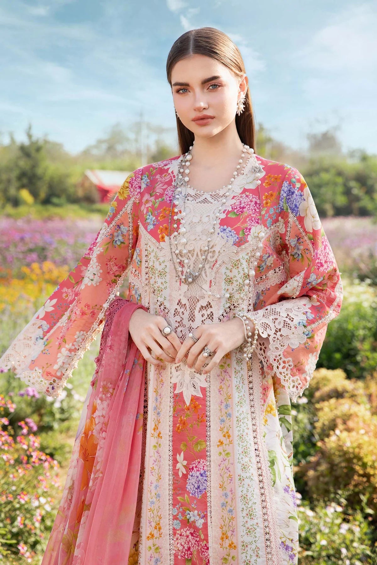 3 Piece Printed Lawn Suit | MPT-2509-B