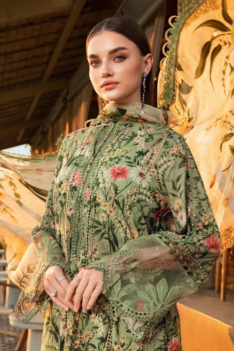 3 Piece Printed Lawn Suit | MPT-2508-B