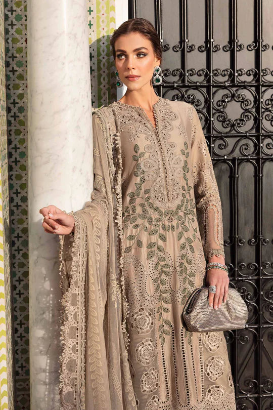 3 Piece Embroidered Lawn Suit | D-2503-A