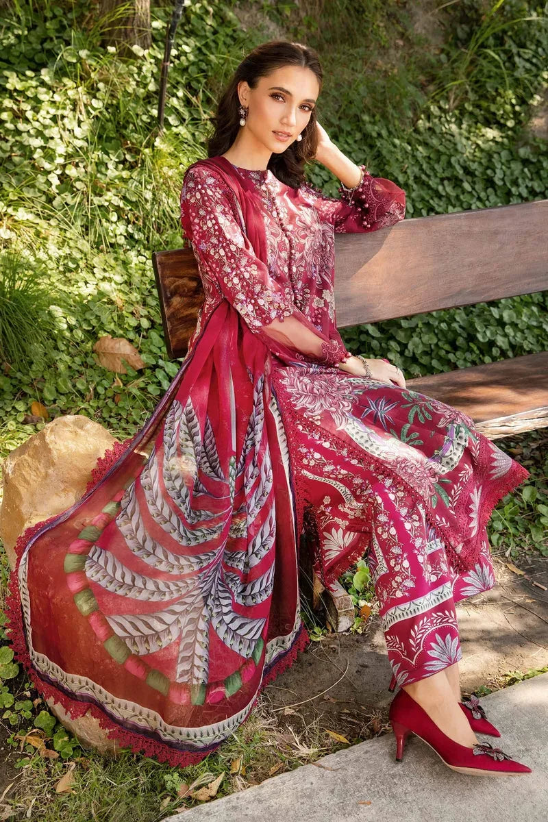 3 Piece Printed Lawn Suit | MPT-2514-B