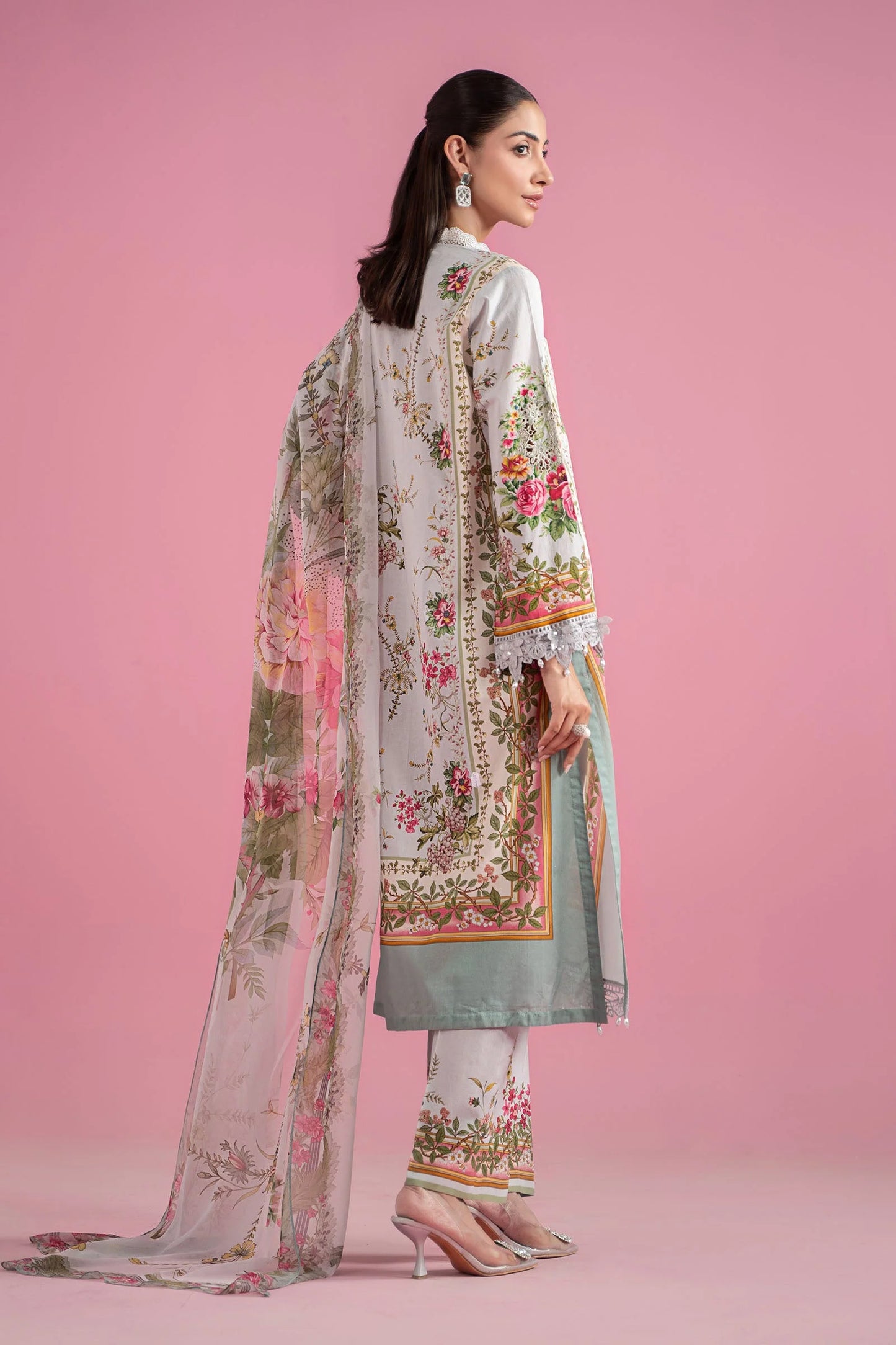 3 Piece Embroidered Lawn Suit | MPS-2605-B