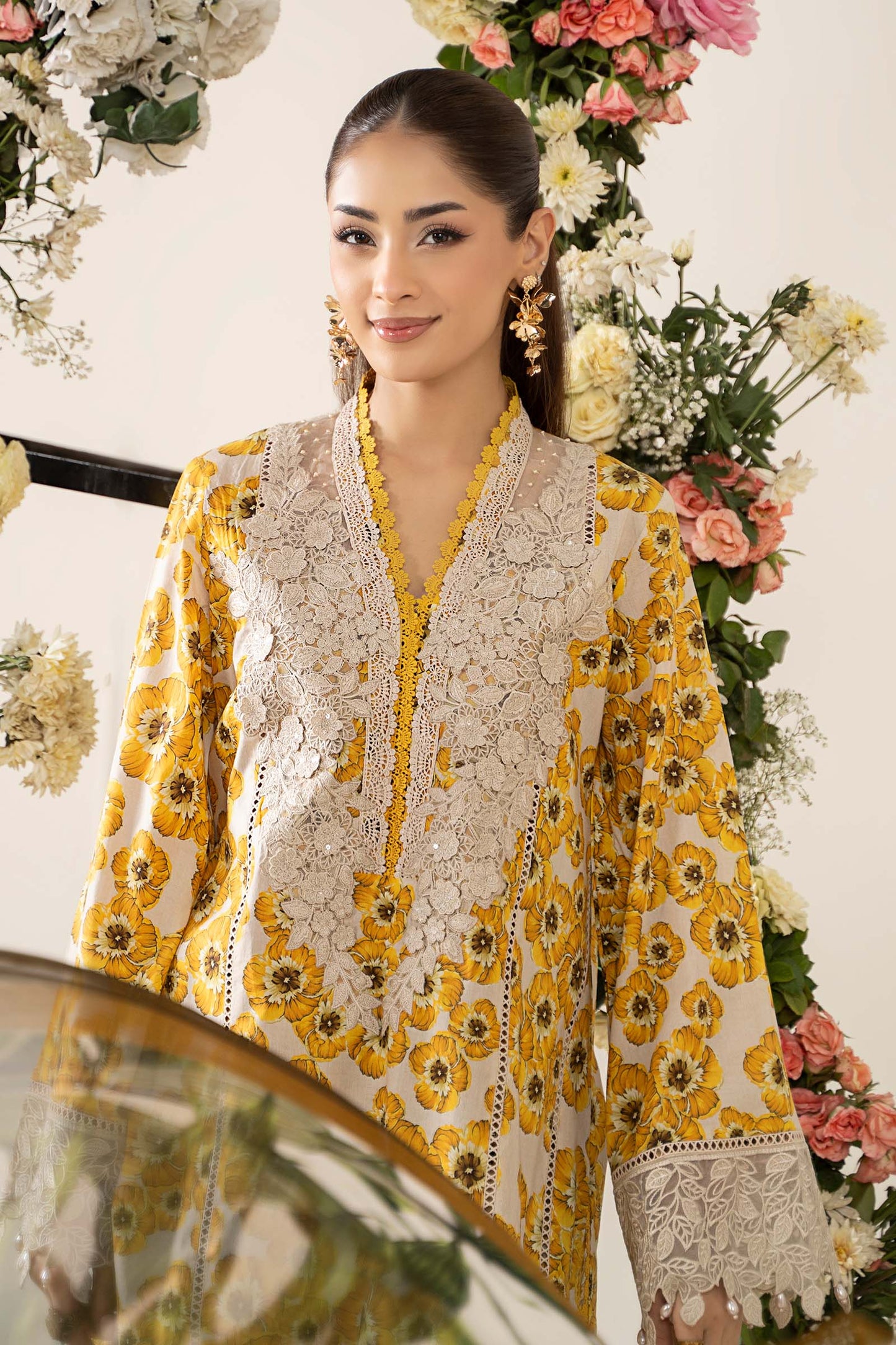 3 Piece Embroidered Lawn Suit | MPS-2606-A