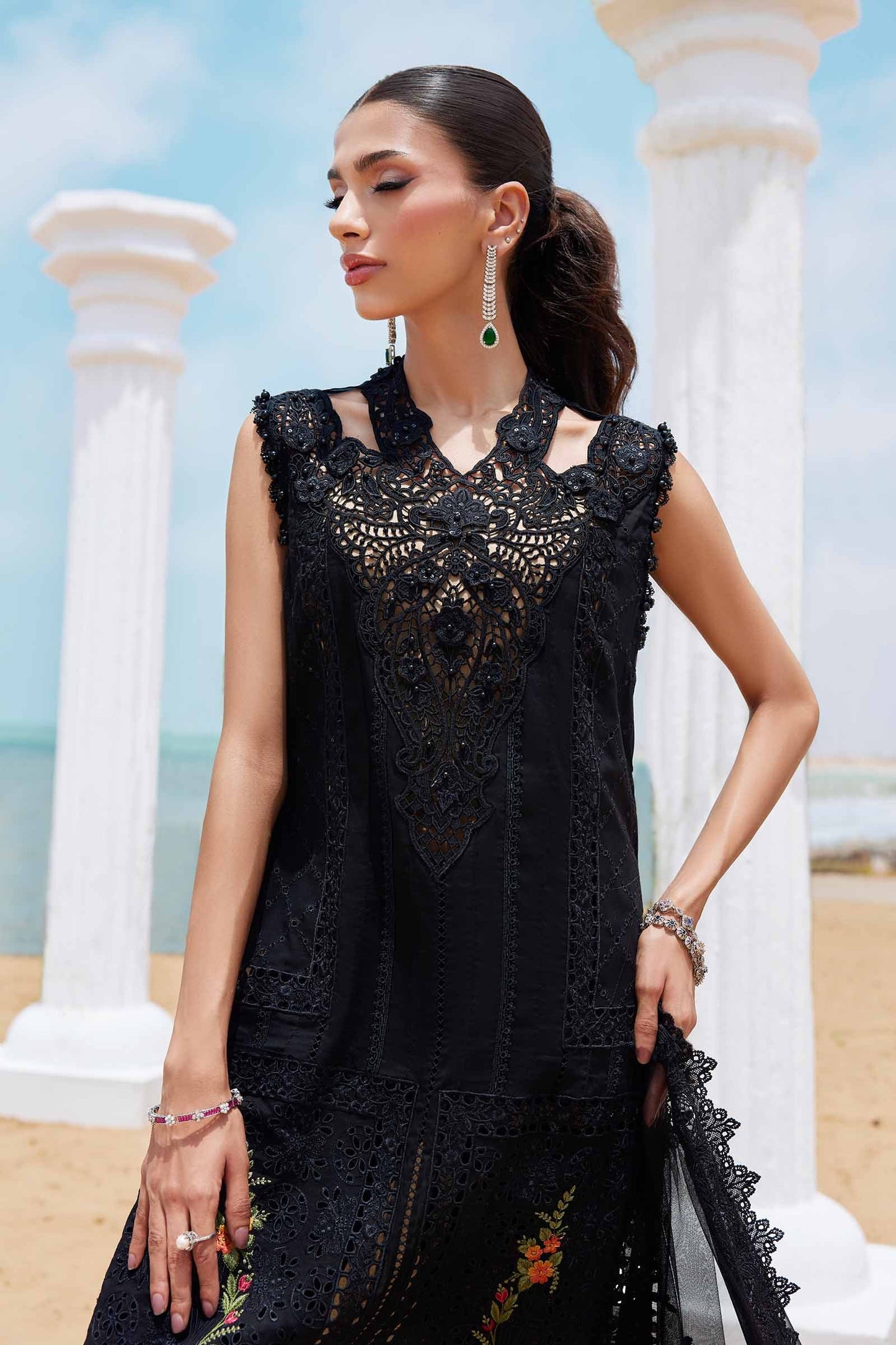 3 Piece Unstitched Embroidered Lawn Suit | EID LAWN-25-01