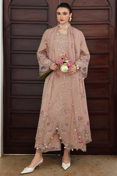 Dusk Chikankari Embroidered Linen 3-Pc Suit