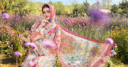 3 Piece Printed Lawn Suit | MPT-2509-B