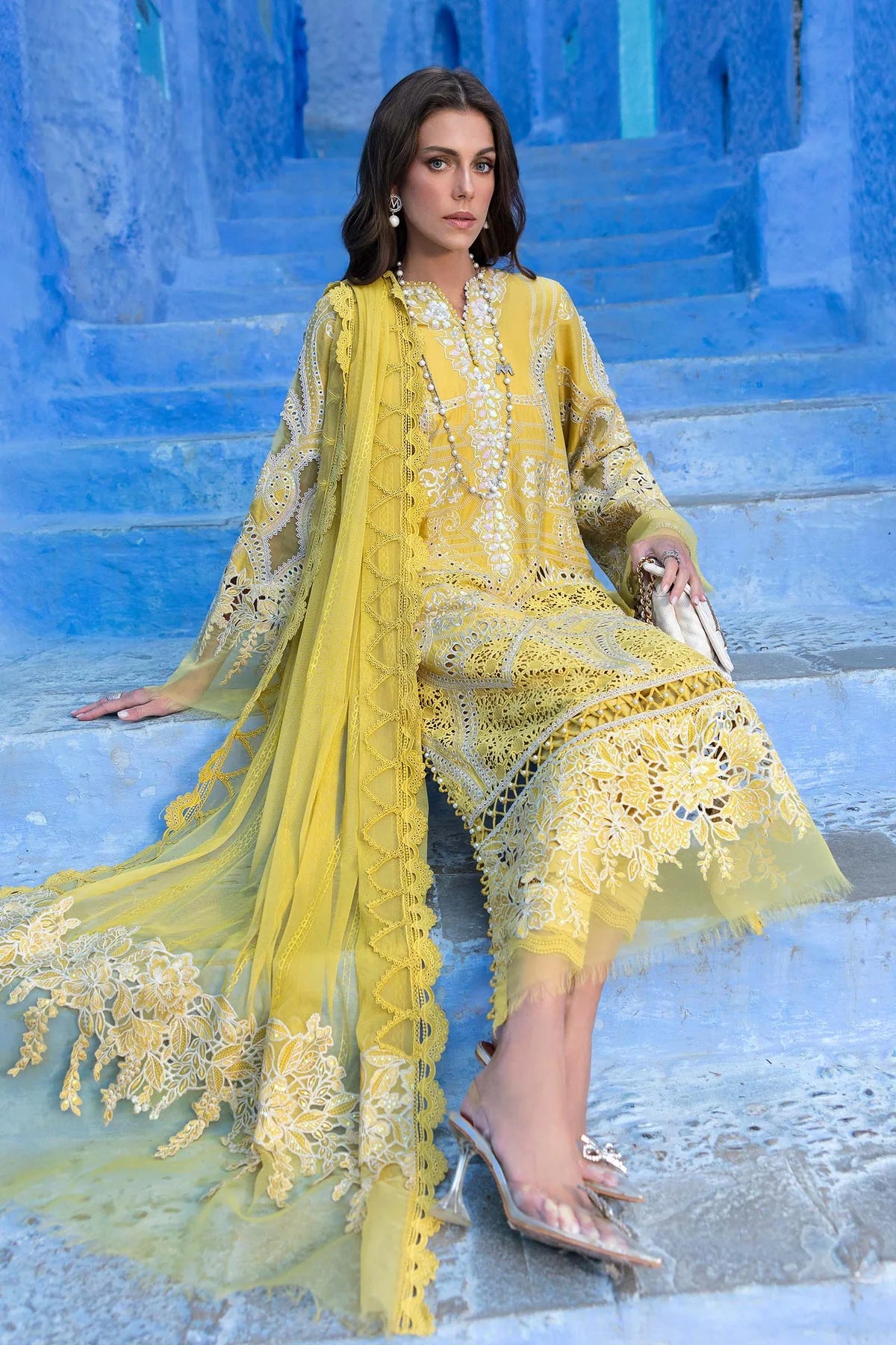 3 Piece Embroidered Lawn Suit | D-2512-A