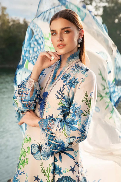 3 Piece Printed Lawn Suit | MPT-2510-B