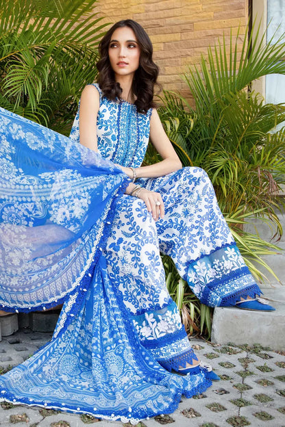 3 Piece Printed Lawn Suit | MPT-2504-B
