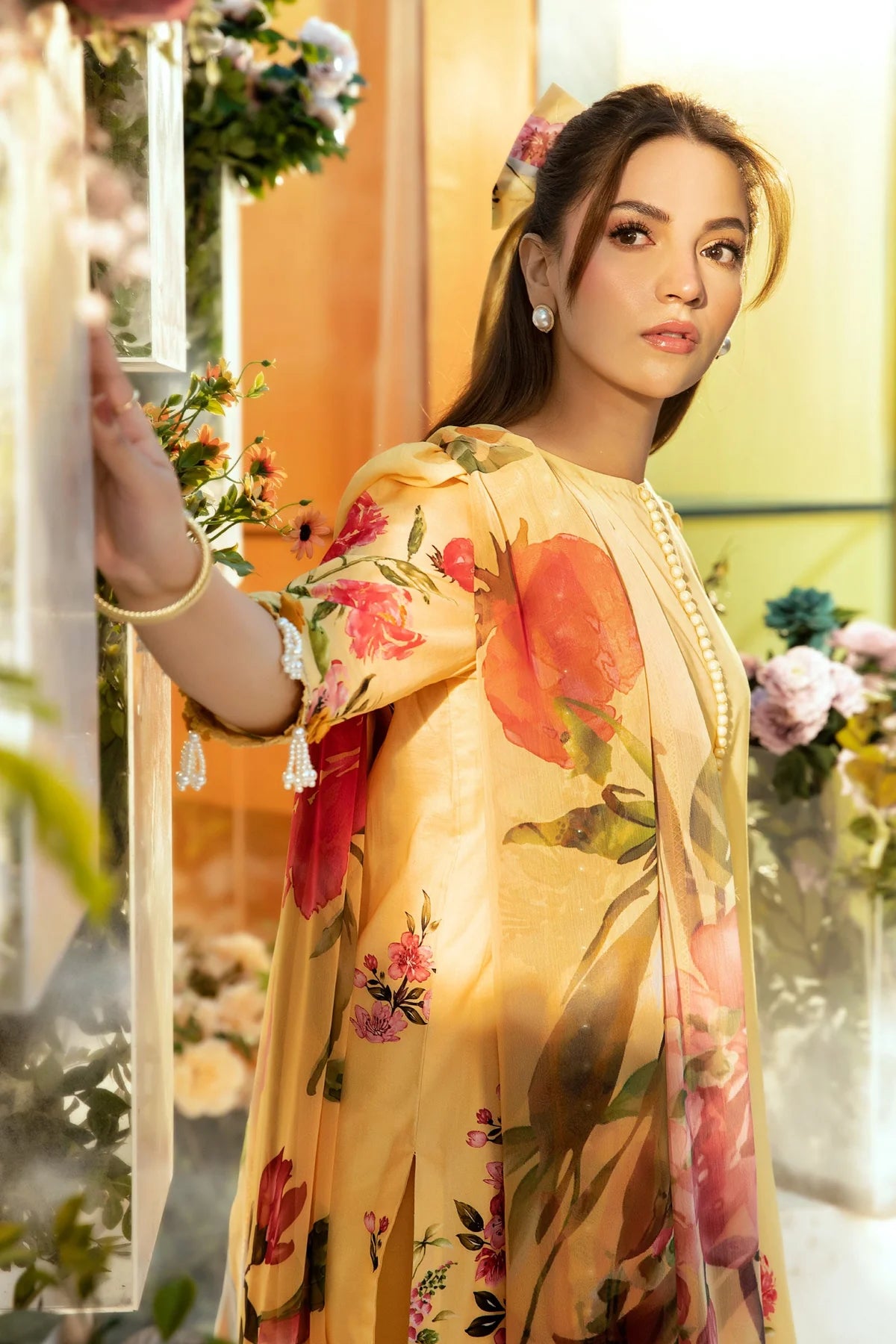 3 Pc Unstitched Printed Lawn Suit | MB-CUS25-701A
