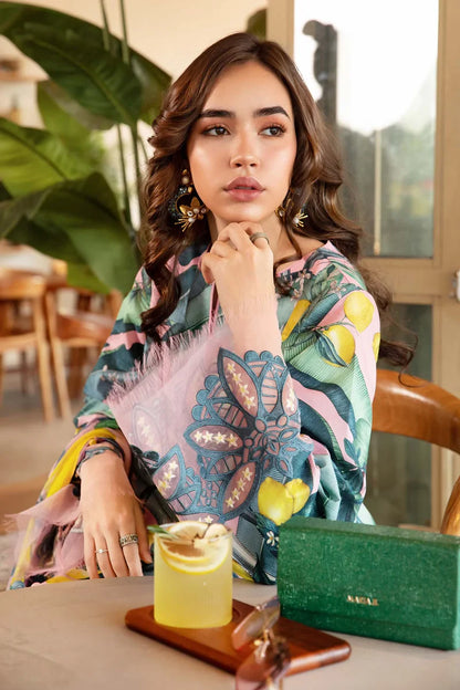 3 Piece Printed Lawn Suit | MPT-2503-B