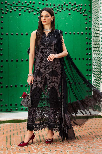 3-Pc Unstitched Embroidered Lawn Suit D-2512-B |Tayaba Fashion