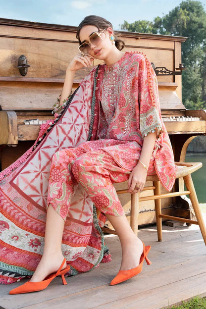 3 Piece Printed Lawn Suit | MPT-2513-A