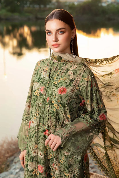 3 Piece Printed Lawn Suit | MPT-2508-B
