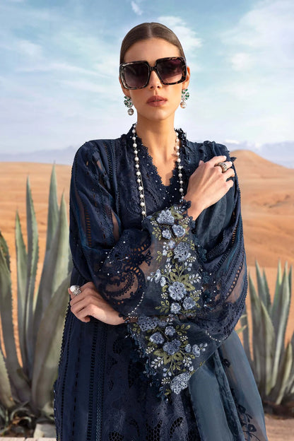 3 Piece Embroidered Lawn Suit | D-2504-B