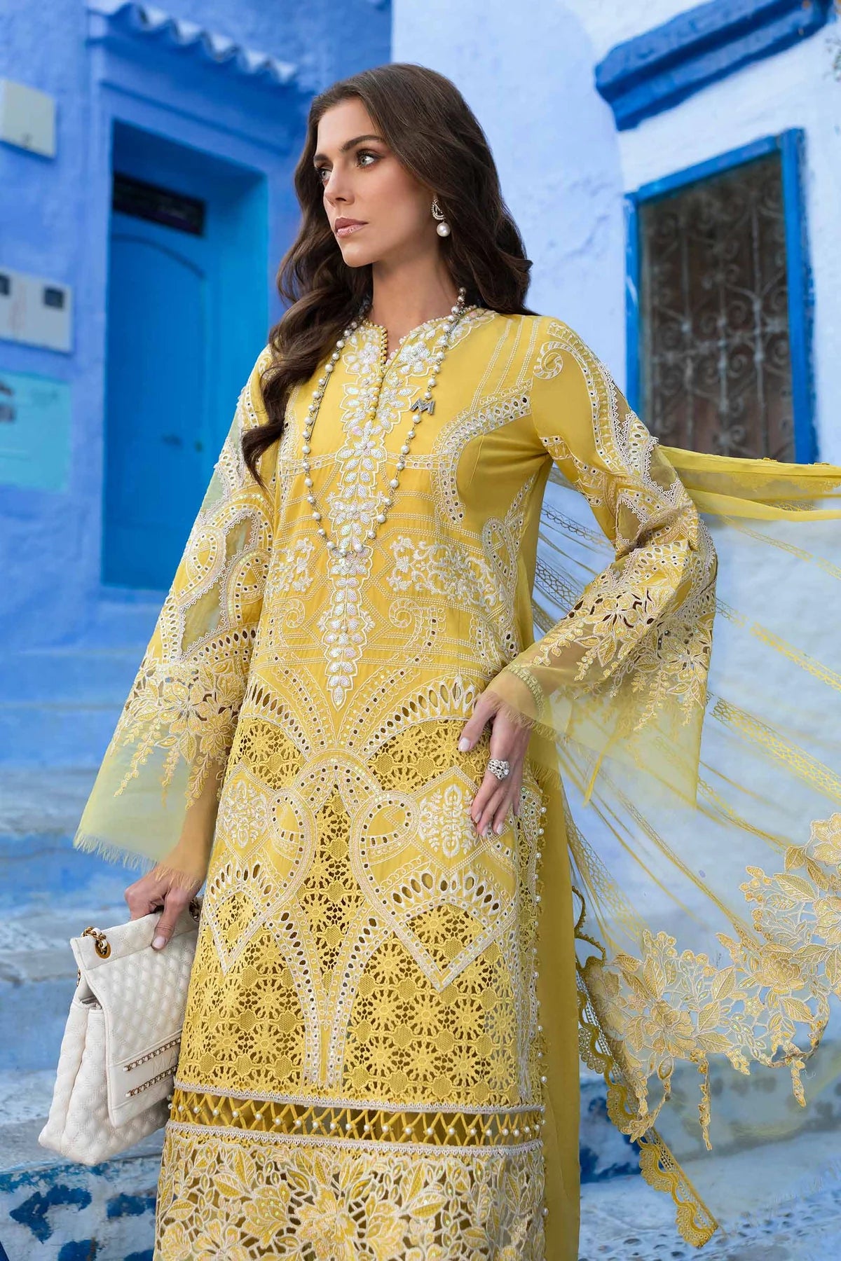 3 Piece Embroidered Lawn Suit | D-2512-A