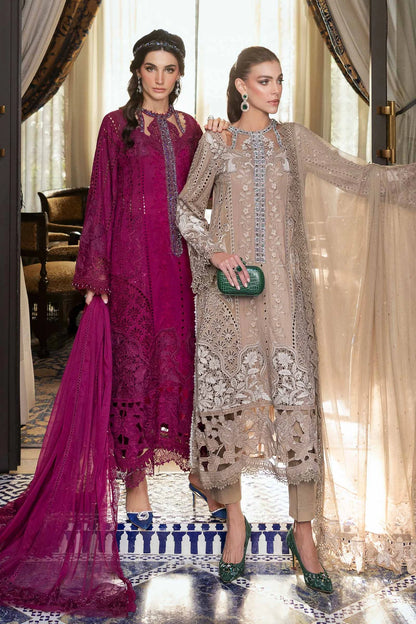 3 Piece Embroidered Lawn Suit | D-2502-B