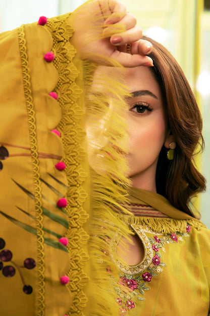 3 Pc Unstitched Printed Lawn Suit | MB-CUS25-710A