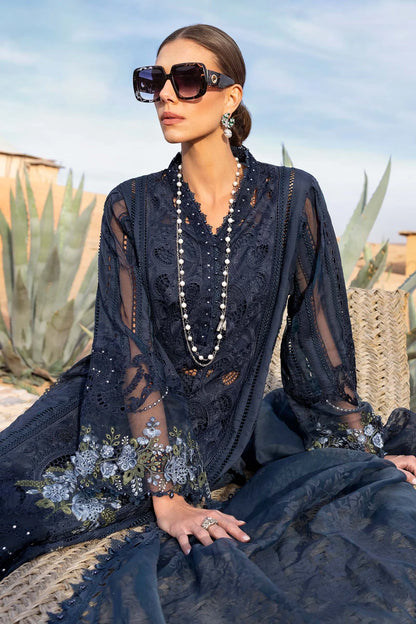3 Piece Embroidered Lawn Suit | D-2504-B