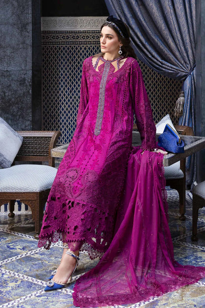 3 Piece Embroidered Lawn Suit | D-2502-B