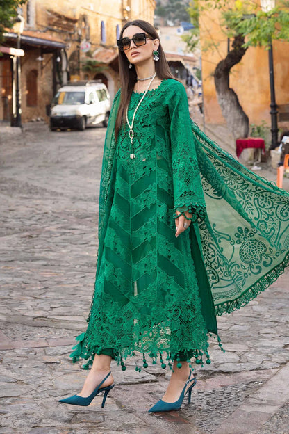 3 Piece Embroidered Lawn Suit | D-2508-B
