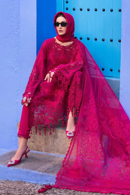 3 Piece Embroidered Lawn Suit | D-2508-A