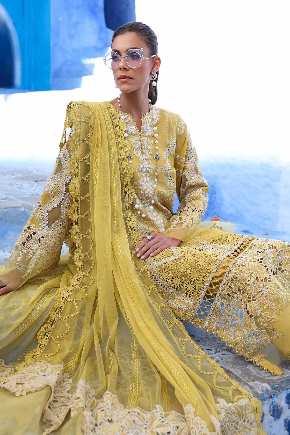 3 Piece Embroidered Lawn Suit | D-2512-A