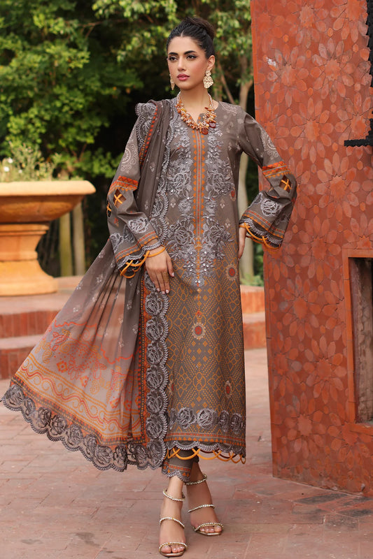 Chrizma Combination - 3-PC Embroidered Lawn Collection CCS-4-27