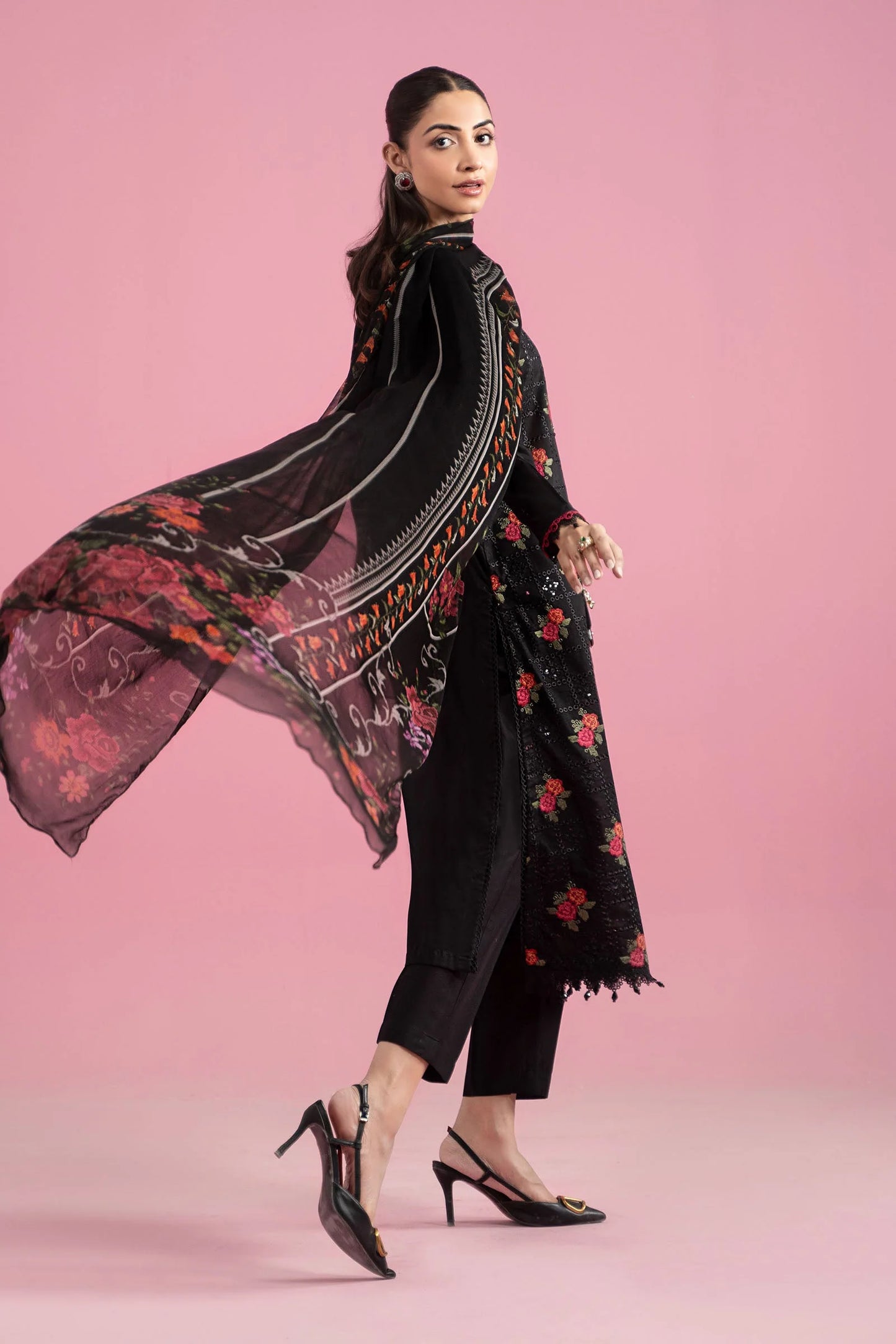 3 Piece Embroidered Lawn Suit | MPS-2601-B