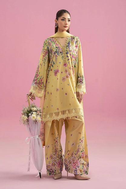 3 Piece Embroidered Lawn Suit | MPS-2603-A