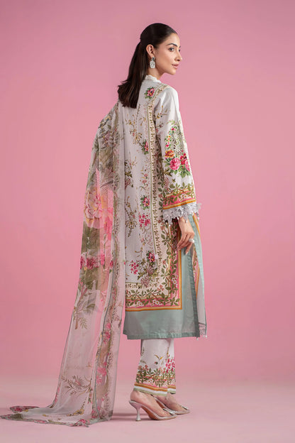 3 Piece Embroidered Lawn Suit | MPS-2605-B