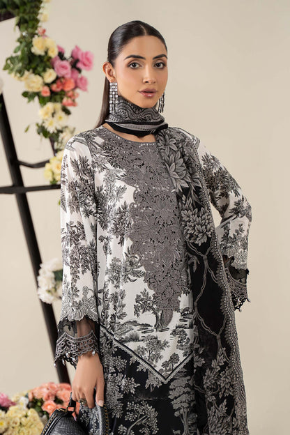 3 Piece Embroidered Lawn Suit | MPS-2608-B