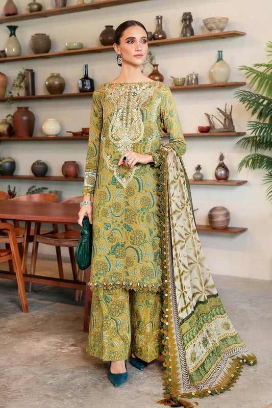 Order MPT-2513-B Printed Lawn Suit | 3-Piece Unstitched – Tayaba Fashion
