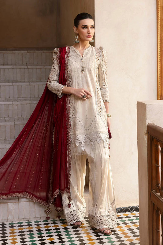 Unstitched 3-Pc Embroidered Lawn Suit D-2511-B | Embroidered Shirt & Dupatta