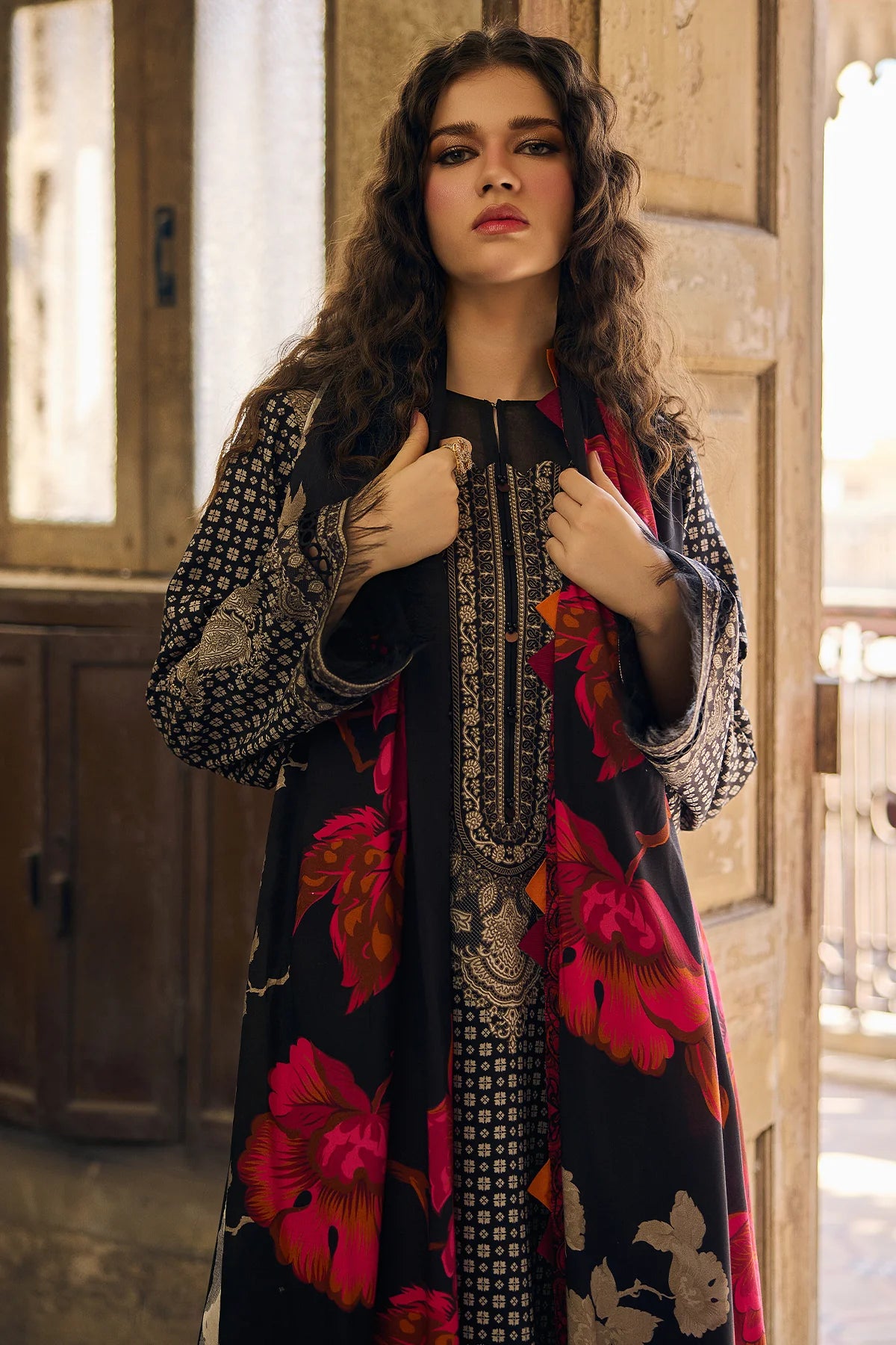 3-PC Unstitched Printed Linen Collection CPW5-22