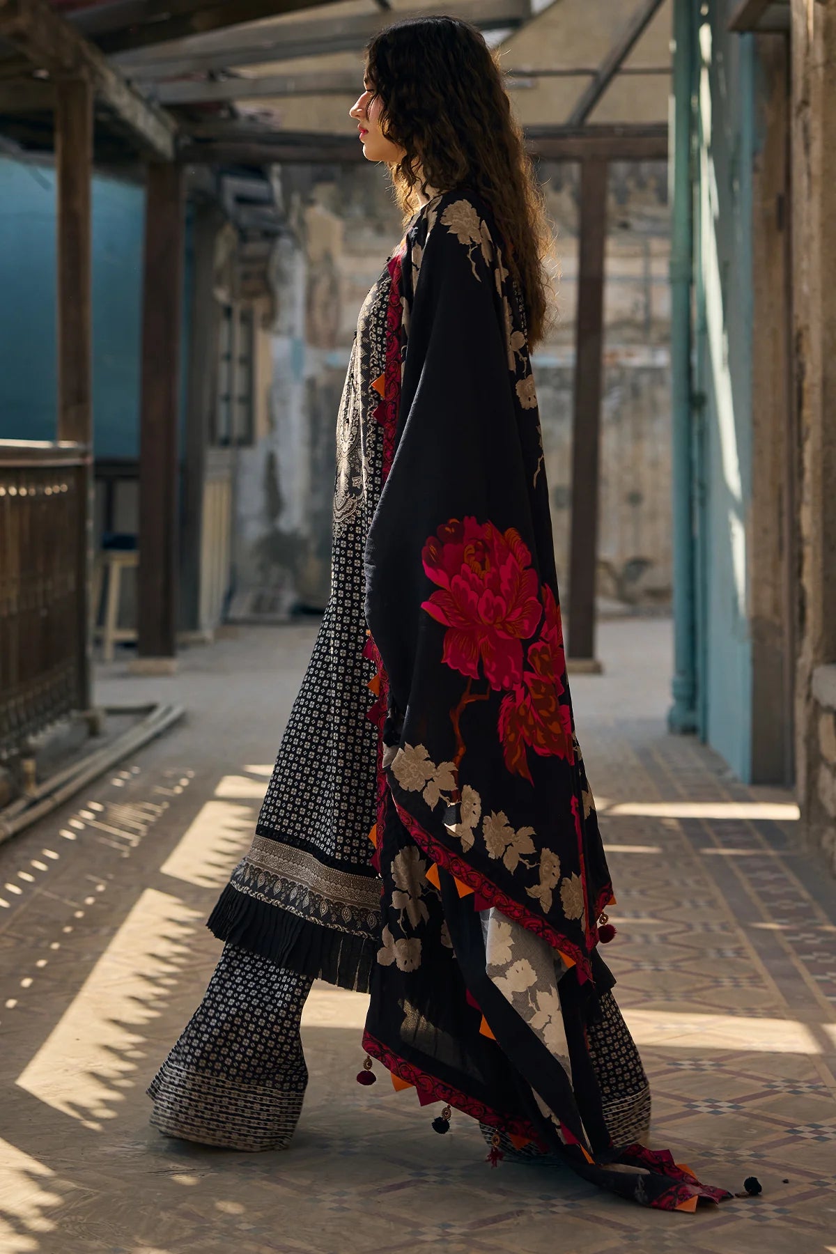 3-PC Unstitched Printed Linen Collection CPW5-22