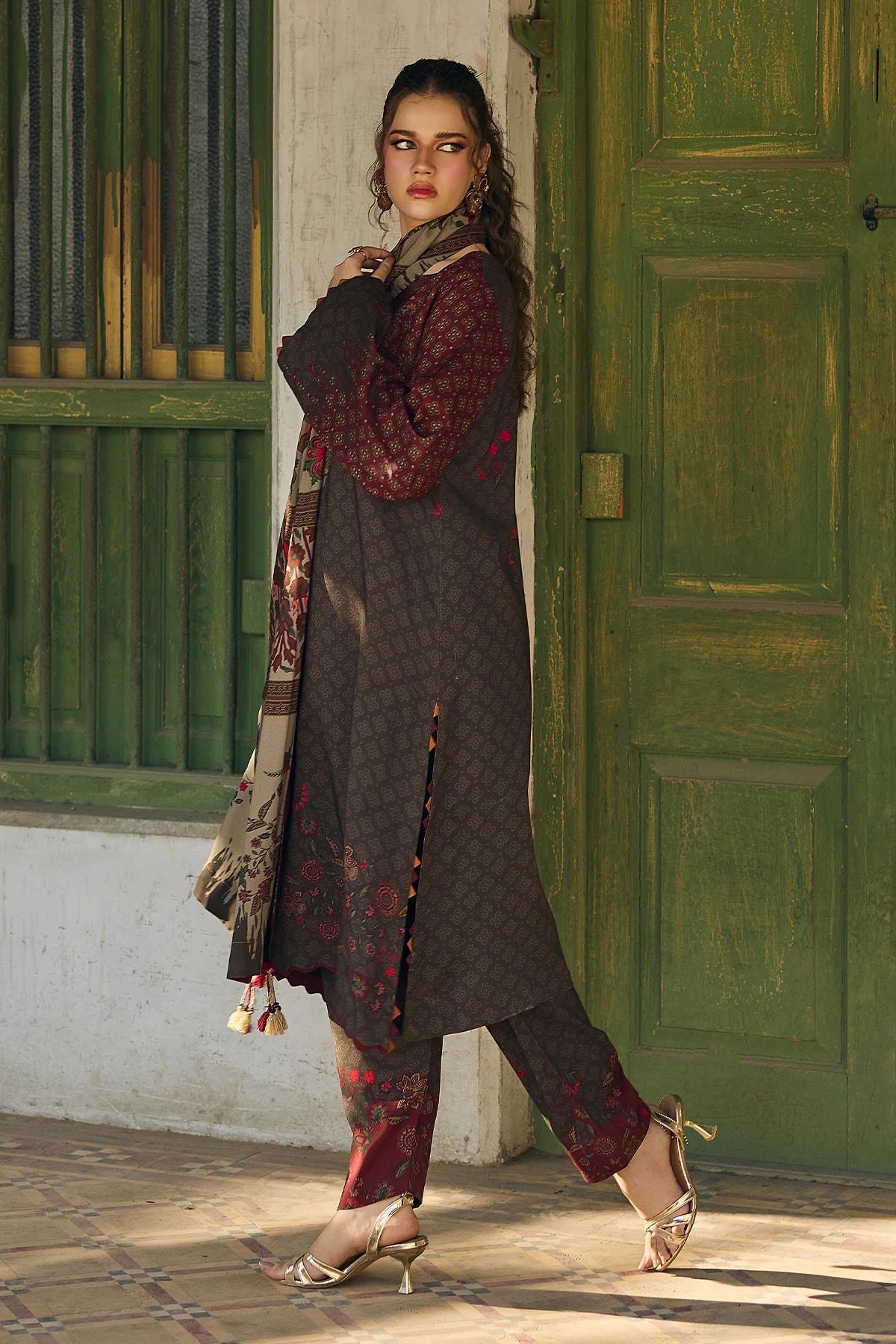 3-PC Unstitched Printed Linen Collection CPW5-21