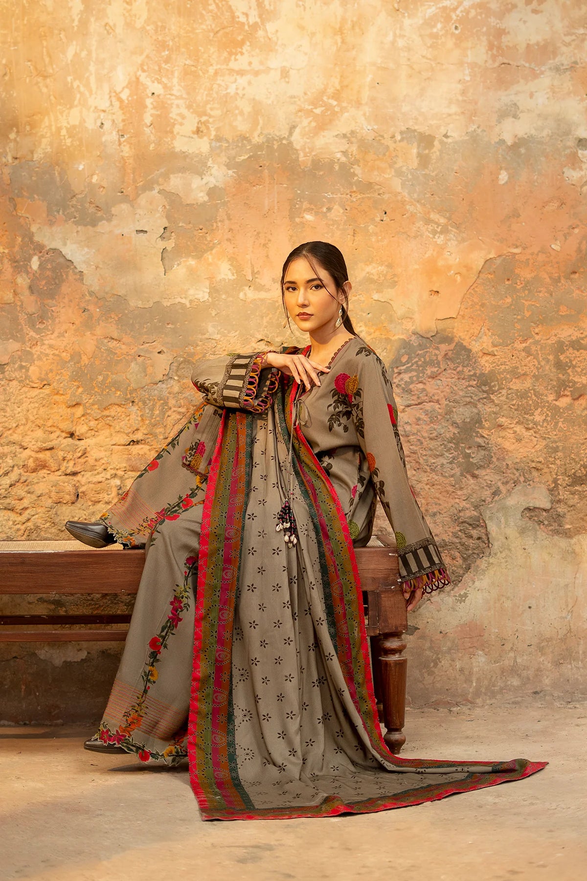 3-PC Unstitched Printed Linen Collection CPW5-27