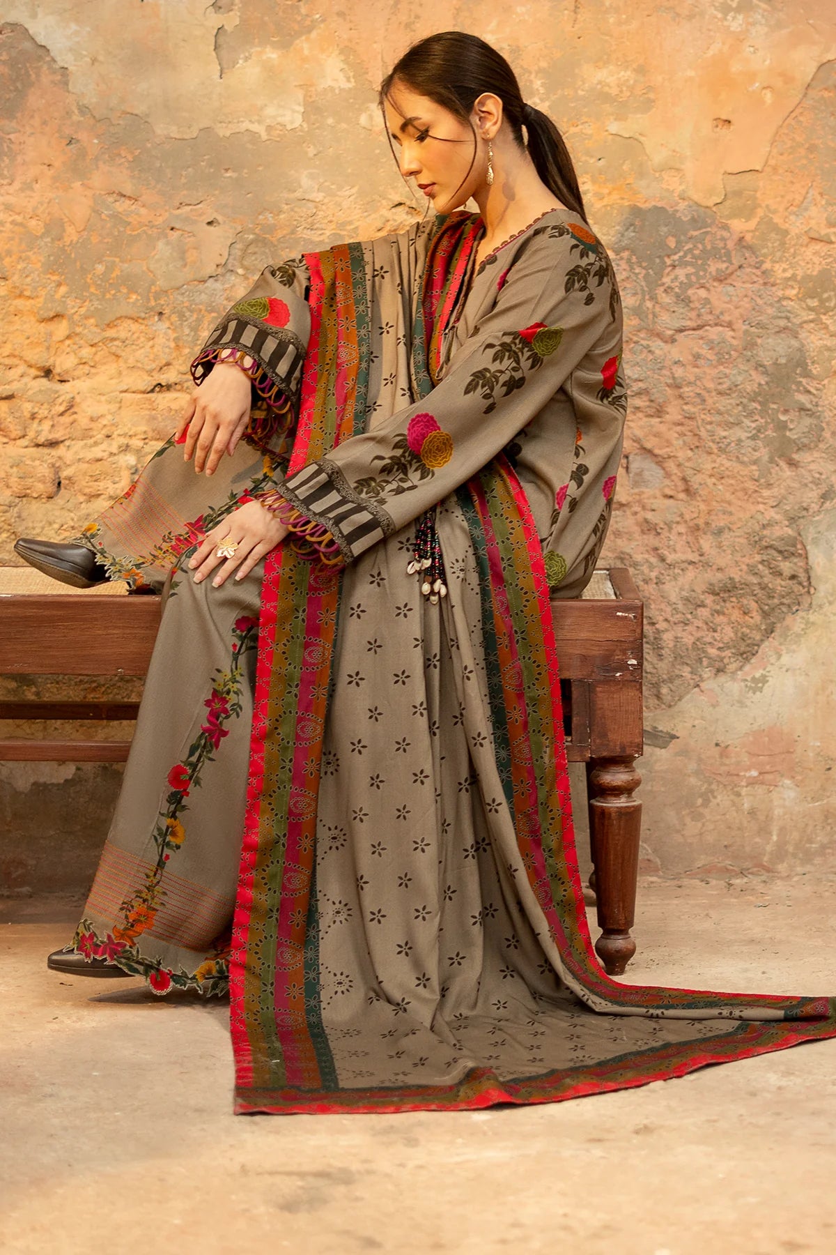 3-PC Unstitched Printed Linen Collection CPW5-27