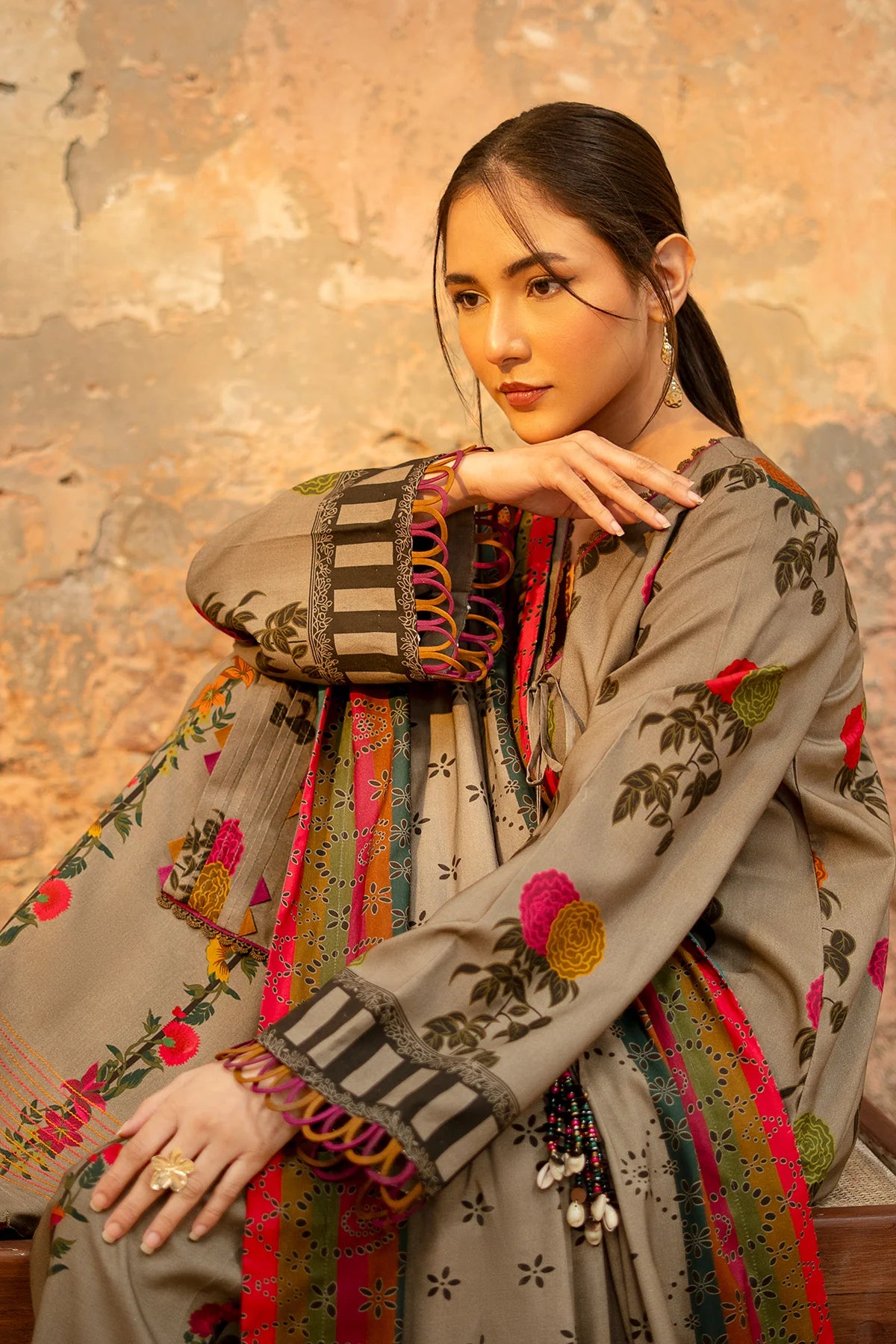 3-PC Unstitched Printed Linen Collection CPW5-27