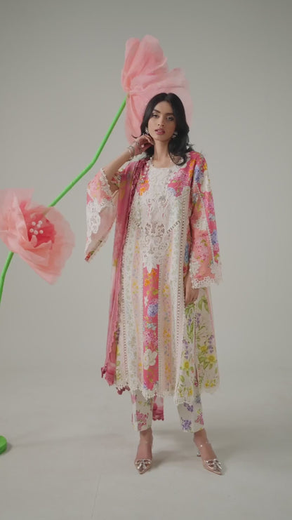 3 Piece Printed Lawn Suit | MPT-2509-B